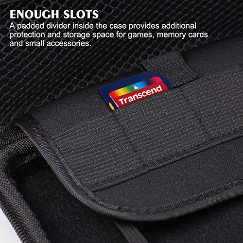 Protective-Cases-for-Nintendo-New-2DS-XL-with-Screen-Protectors-AFUNTA-2-Pcs-Tempered-Glass-Films-for-Top-and-Bottom-Screen-1-Silicone-and-1-EVA-Carrying-Case-for-2DSXL-Console