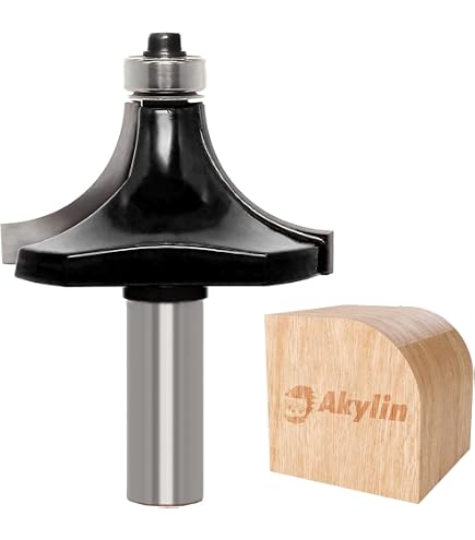Roman Carbide 1/16-Inch Radius Roundover Router Bit - 1/4-Inch Shank, Perfect For Smooth Edge Forming (5/8-Inch Cutter Diameter)