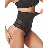 Aintmax Tummy Control Thong Shapewear Underwear for Women Low Rise Seamless Body Shaper Girdle Compression Panties