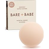 Bare Babe Grippy Not Sticky Nipple Covers - Cakes Reusable Non Adhesive Nipple Pasties for Women - Silicone Bra Inserts
