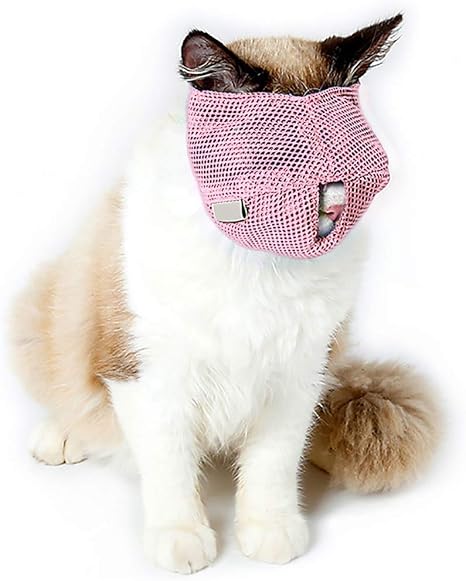 Amazon Com Cat Muzzle Anti Biting Anti Meow Breathable Pet Muzzle