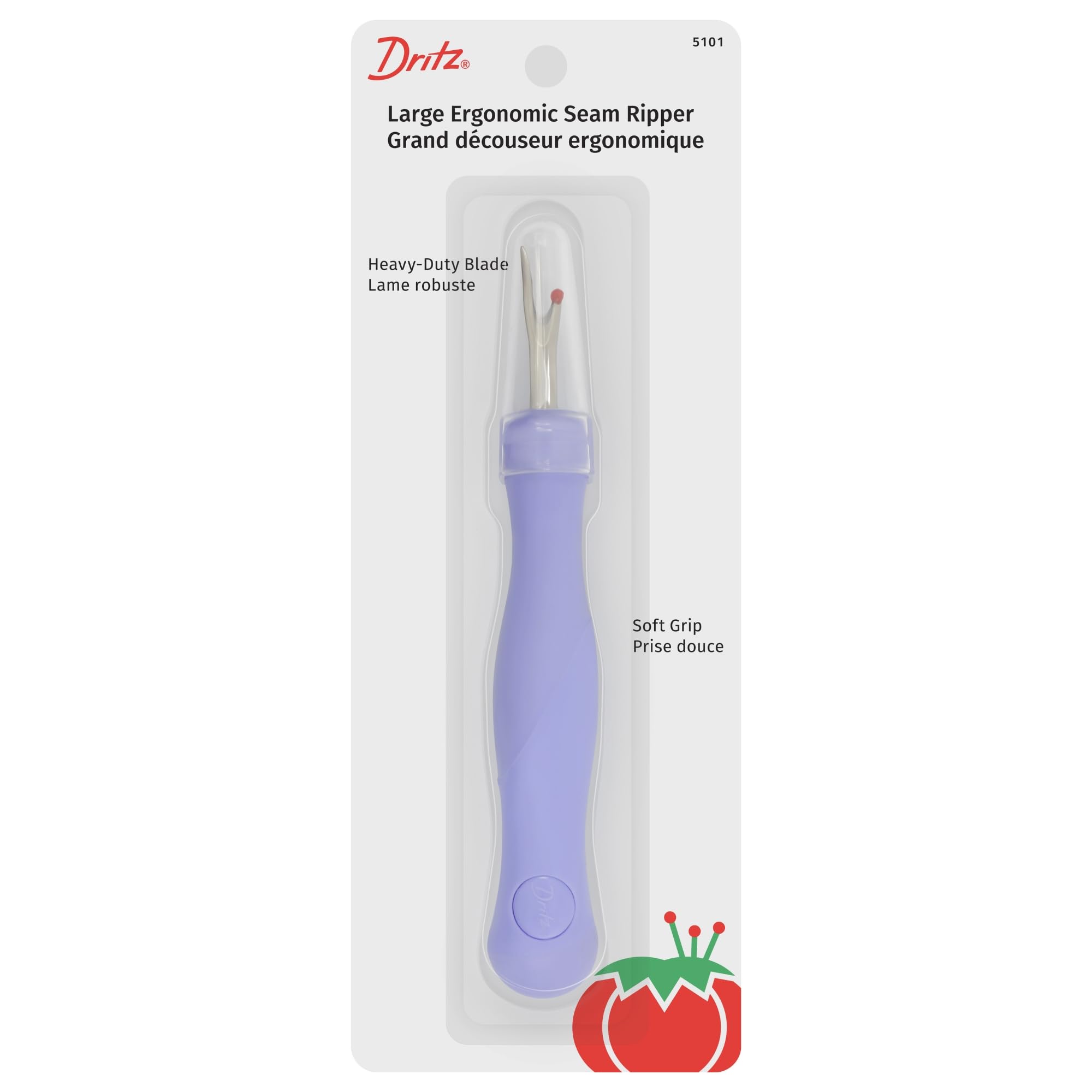 Dritz Ergonomic Seam Ripper-Large, Man-Made-Material, Purple, L