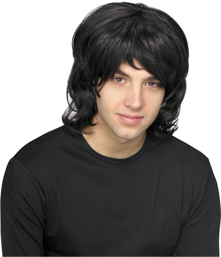 Rubies Official Adult's 70's hag Wig Costume - Black, One Size Halloween Halloween