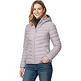 33,000ft Women's Hooded Packable Puffer Jacket Lightweight Warm Puffy Quilted Winter Coat