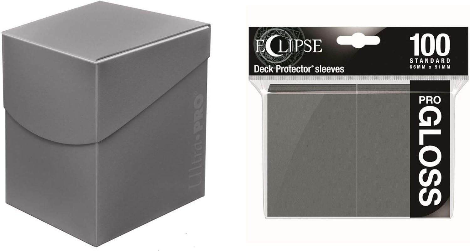 Deck Box and Glossy Sleeves White Ultra Pro Eclipse PRO 100 Sports
