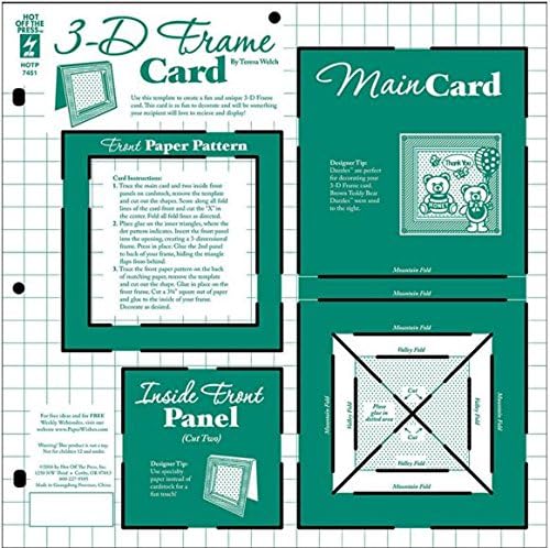 HOTP Template 3-D Frame Card HOTP7451