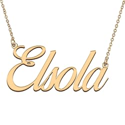 HUAN XUN Customized Custom Simple Any Name Necklace