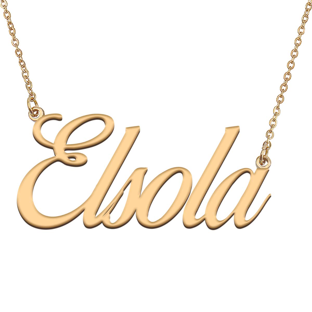 HUAN XUN Customized Custom Simple Any Name Necklace