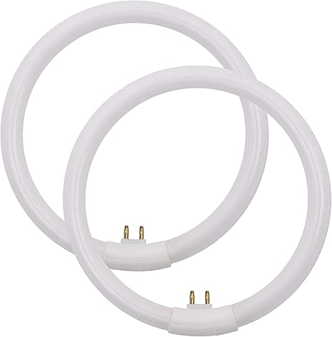 Amazon Com 2 Pack Circular Fluorescent Bulb T4 12w 5 5 Inch Outside Diameter Replacement For Conair Makeup Mirror Home Improvement