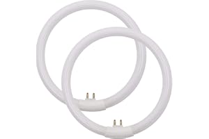 Konideke 5.5 Inch Outside Diameter,T4 12W 6400K Circular Fluorescent Bulb,Replacement for Conair Round Makeup Mirror