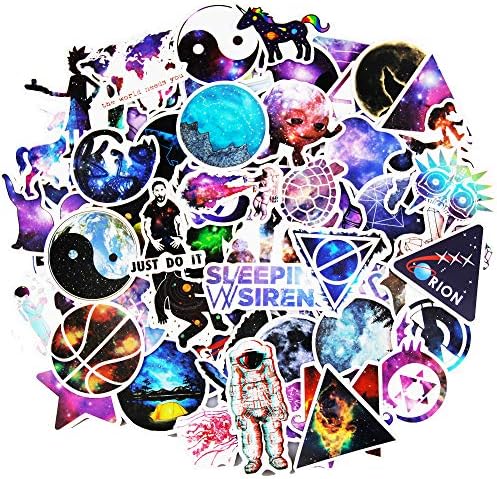 Galaxy Stickers for Kids 50 pcs/Pack Stickers Variety Vinyl Car Sticker Motorcycle Bicycle Luggage Decal Graffiti Patches Skateboard Stickers for Laptop Stickers