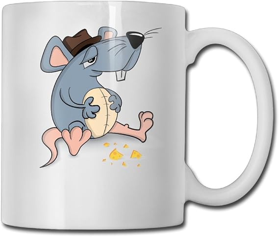 Amazon Co Jp マウス お腹いっぱい おしゃれ マグカップ カップ コップ 耐熱 オリジナル イラスト レンジ陶器製 カフェ食器カップ 誕生日プレゼント ホワイト 服 ファッション小物