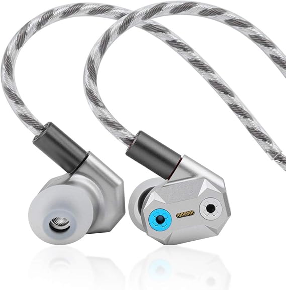 Amazon Com Linsoul Shuoer Tape Pro Composite Electrostatic Dynamic Driver Hifi In Ear Earphone With Adjustable Bass Detachable 2pin Cable For Audiophile Musicians Silver Home Audio Theater