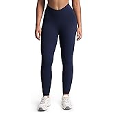 Aoxjox Workout Leggings for Women Vanity V Waist High Waist Tummy Control Hidden Scrunch Athletic Gym Yoga Pants 24"/26"/28"