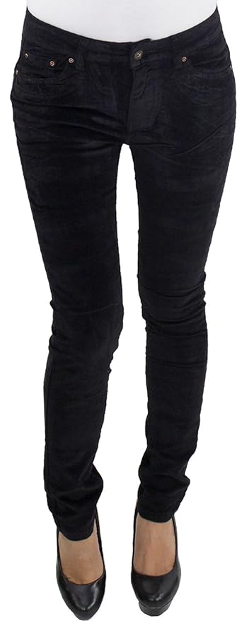 Damen Röhren Cordhose bis Übergröße Big Size Hose Skinny Stretch Kord 3 Farben