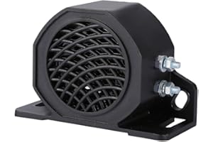 Ejoyous Universal Backup Beeper Warning Alarm, 12-80V 105DB Black Nylon Truck, Van Vehicle Horn