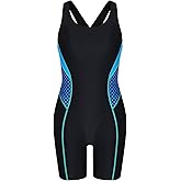 beautyin Girls Swimsuit Size 7-16 Boyleg One Piece Athletic Bathing Suit Training Swimwear