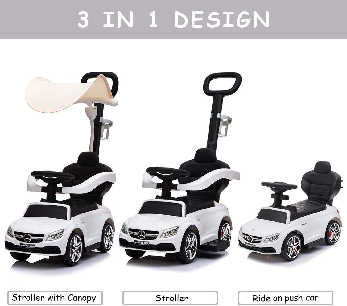 mercedes 3 in 1 push car