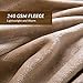 Bedsure Fleece Blankets Queen Size Camel - Bed Blanket Soft Lightweight Plush Fuzzy Cozy Luxury Microfiber, 90x90 inches