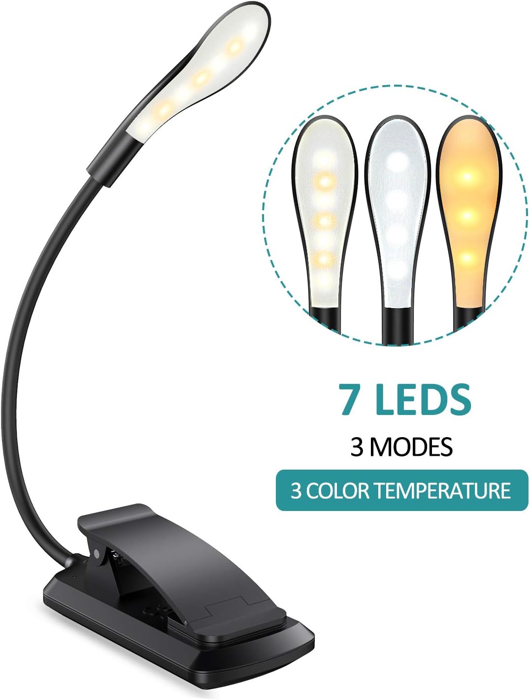Reading Light, 360°Flexible Clip on Book Light Amazon.co.uk