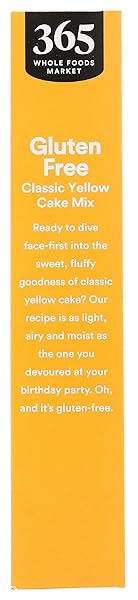 365 BY WHOLE FOODS MARKET, GLUTEN FREE YELLOW CAKE MIX, 16 OZ