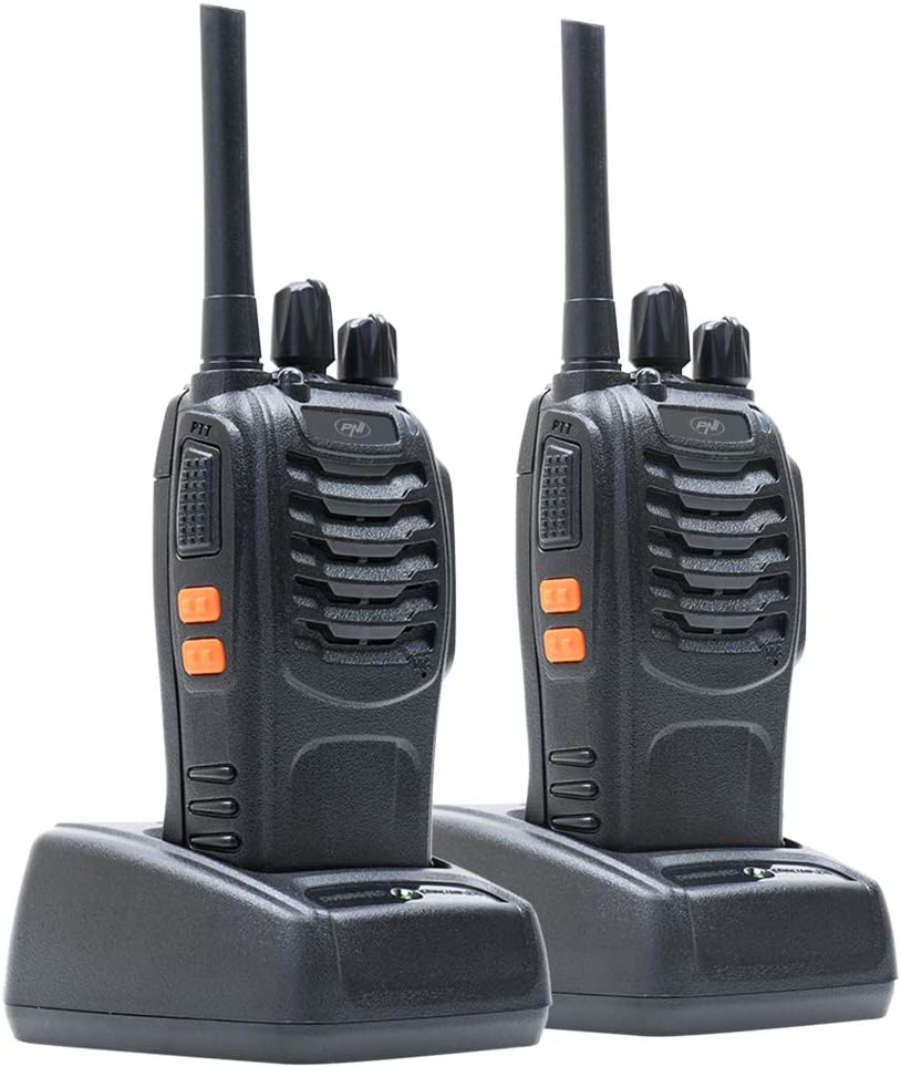 Pack of 6 pieces Portable radio PNI PMR R40 PRO batteries, chargers and headphones included, Black, 6 piece kit - Image 4