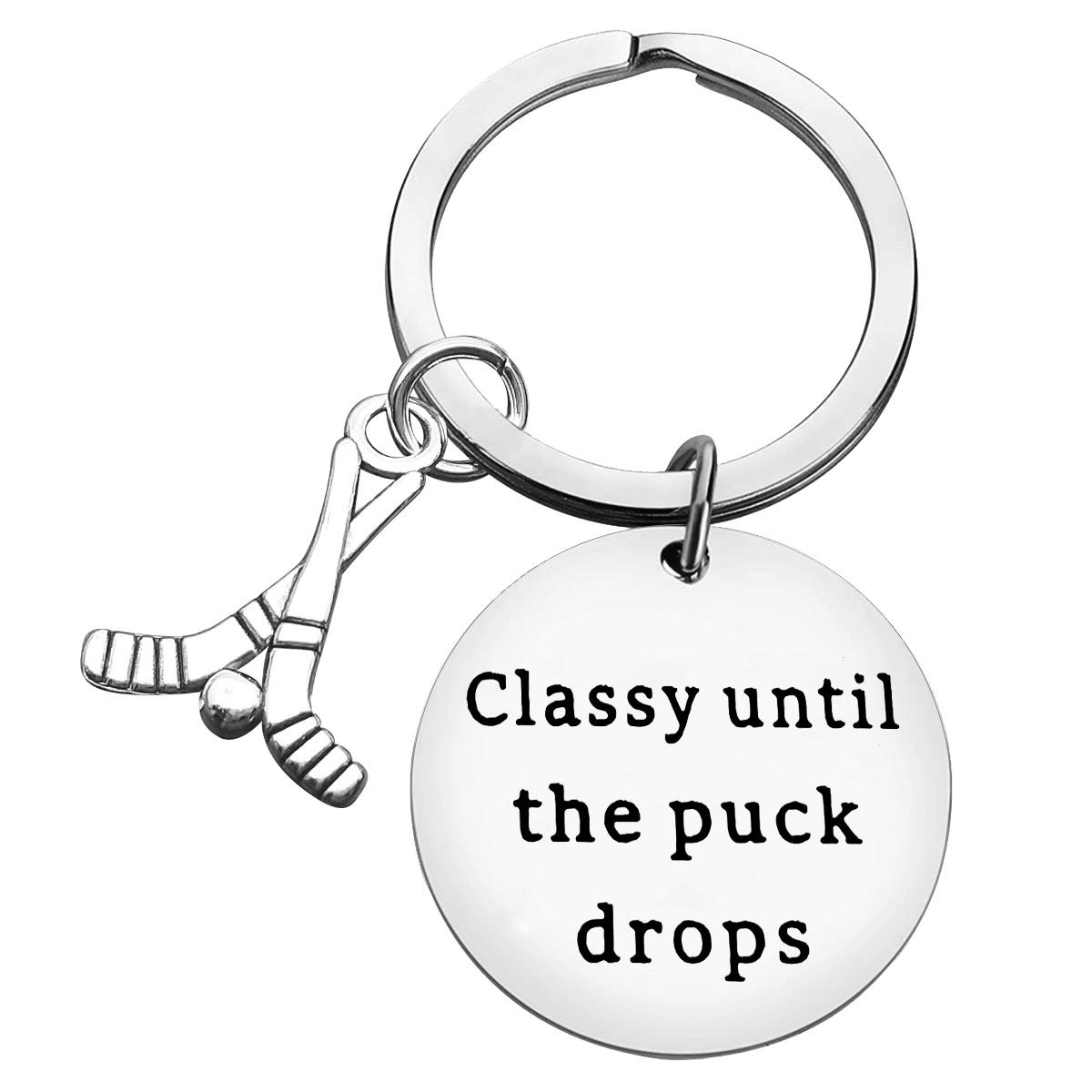 Ice Hockey Keychain Gifts for Hockey Coach or Player's Keychain Valentines Christmas Birthday Present for Daughter Son Teenager Boys Girls Men Women Brother Sister Teammate Friend