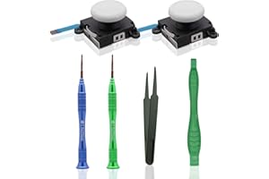 ECHZOVE Joystick Replacement Kits Compatible with Switch lite - White (2 Packs)