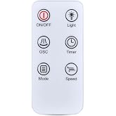 Snrigw Replace Remote for Antarctic Star 43" Tower Fan 5314/5312/TF5312 | Easy Pairing,Responsive control,Plug &amp; play