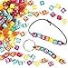 Baker Ross Alphabet Cube Beads Children's Jewelry Making, Personalised Gifts (Pack of 450)