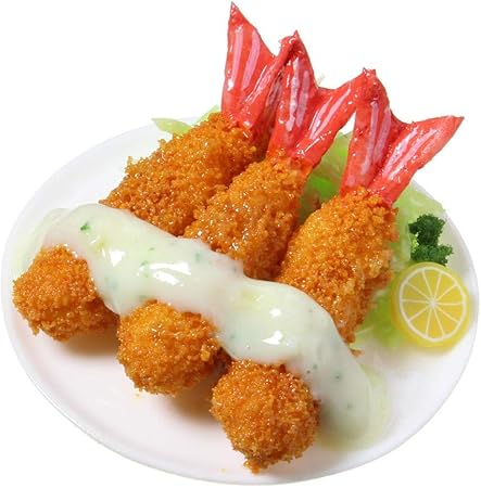 Amazon 食品サンプル屋さんのマグネット エビフライ 食品サンプル ミニチュア 雑貨 食べ物 海老フライ 外国 土産 リアル おもちゃ雑貨 おもちゃ