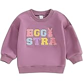 Twopumpkin Toddler Easter Shrit Baby Girl Outfit Crewneck Bunny Sweatshirt Long Sleeve Shirts Holiday Clothes