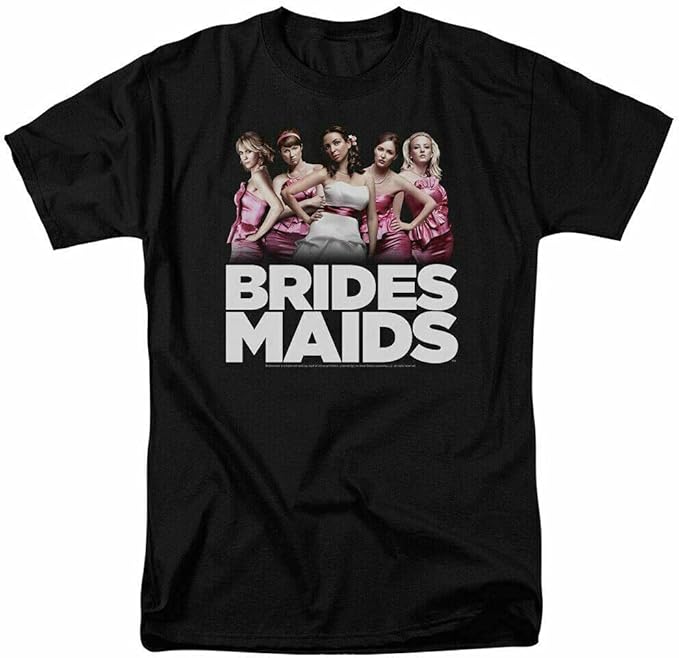 Bridesmaids Maids T Shirt Mens Wedding Movie Tee Helen Megan Black