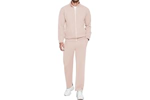 COOFANDY Mens 2 Piece Tracksuit Casual Sweatsuits Full Zip Track Suits Jogging Athletic Suit Sets With Pockets