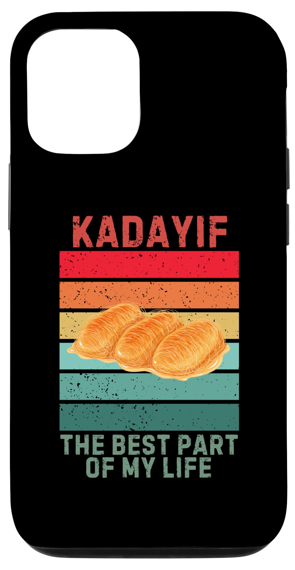 iPhone 15 Pro Vintage Kadayif The Best Part Of My Life Retro Kadayif Lover Case