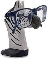 VIPbuy Hand Carved Wood Eyeglasses Holder Stand Zebra Animal Desk Decor view 2
