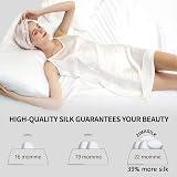 ZIMASILK 22 Momme Silk Sleep Cap 100% Mulberry Beige view 2