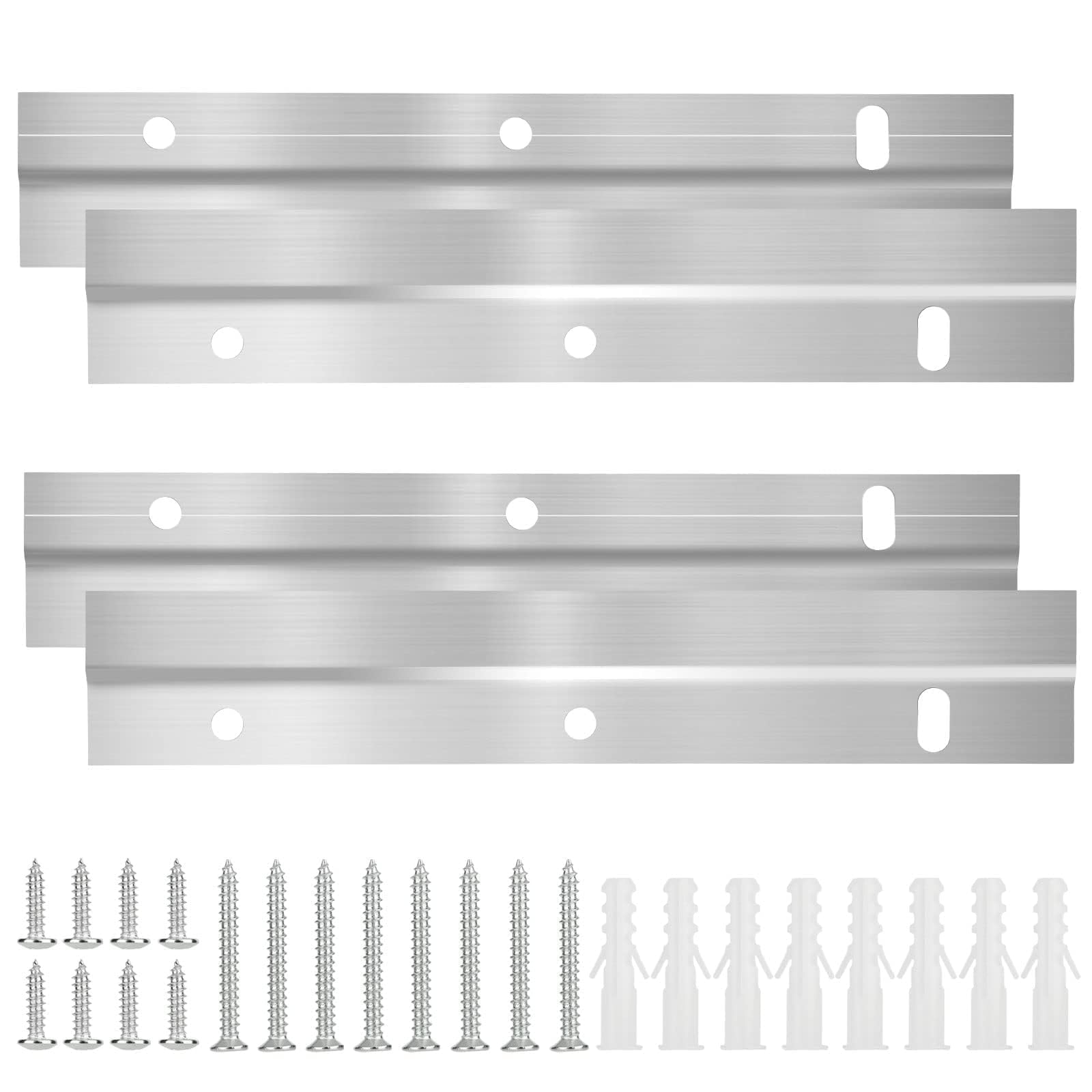 Linkstyle French Cleats Picture Hanger, Heavy Mirror Hanging Kit, 15.5 CM Z Bar Hanger, Interlocking Wall Mounting Bracket Hardware Kit