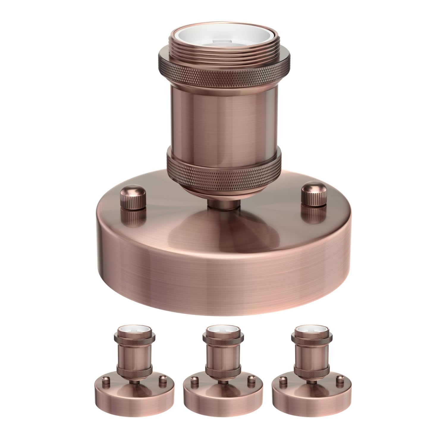 ledscom.de 4 Pieces Ceiling Light/lamp Holder RETRA, Bronze matt, 1x E27 max. 60W