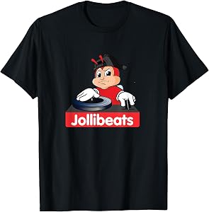 Anico Designs JolliBeats Unisex-Kids Black Cotton Polyester Modern Novelty T-Shirt