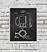 Vintage Beer Brewing Decor Posters Set of 4 Unframed Patent Art Chalkboard Rec Room Wall Decor Gnosis Picture Archive Patents Beer CHk4A