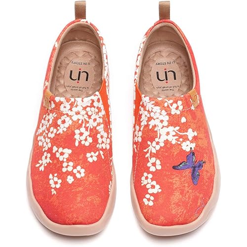 UIN Women's Painted Canvas Fashion Slip-on Travel Shoes Wandering Girl