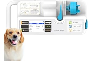 CMS CONTEC SP950VET-NEW Veterinary Intelligent Syringe Pump with KVO Function and Alarm Function, 2.8" LCD Display High Precision Portable Syringe Pump for Animals