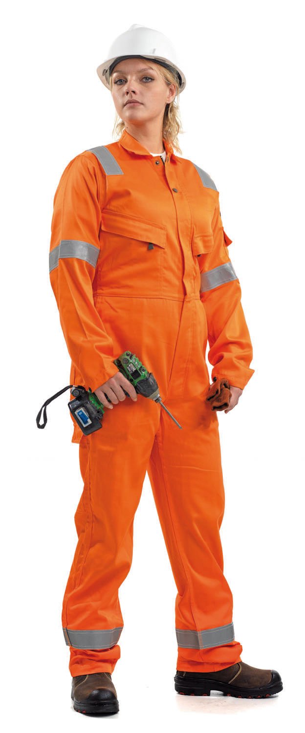 Roots Original RO13090 °F Flame Buster Nordic Ladies Work Overalls – 16/18, Orange