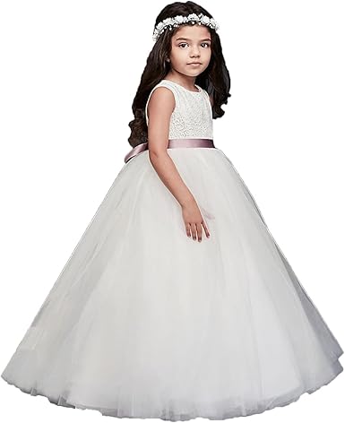 flower girl dresses with heart back