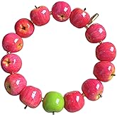 TYATVS Whimsy Twee Apple String Bracelet for Women Whimsical Apple Y2k Aesthetic 2000s Accessories