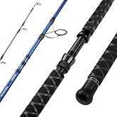 KastKing Kapstan Saltwater Spinning Rods &ndash; Powerful for Big Game | 2-Piece Rod, Lightweight S-Curve Graphite, SS Double-Foot Guides, Aluminum Reel Seat, Boat &amp; Surf Fishing Rod