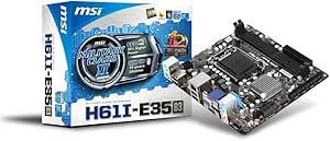 MSI H61I-E35 LGA1155 Intel H61 B3 DDR3 A&amp;GbE Mini-ITX Motherboard