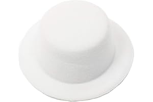 Humboldt Haberdashery Mini Top Hat Fascinator Base - 5" Diameter with Hair Clips