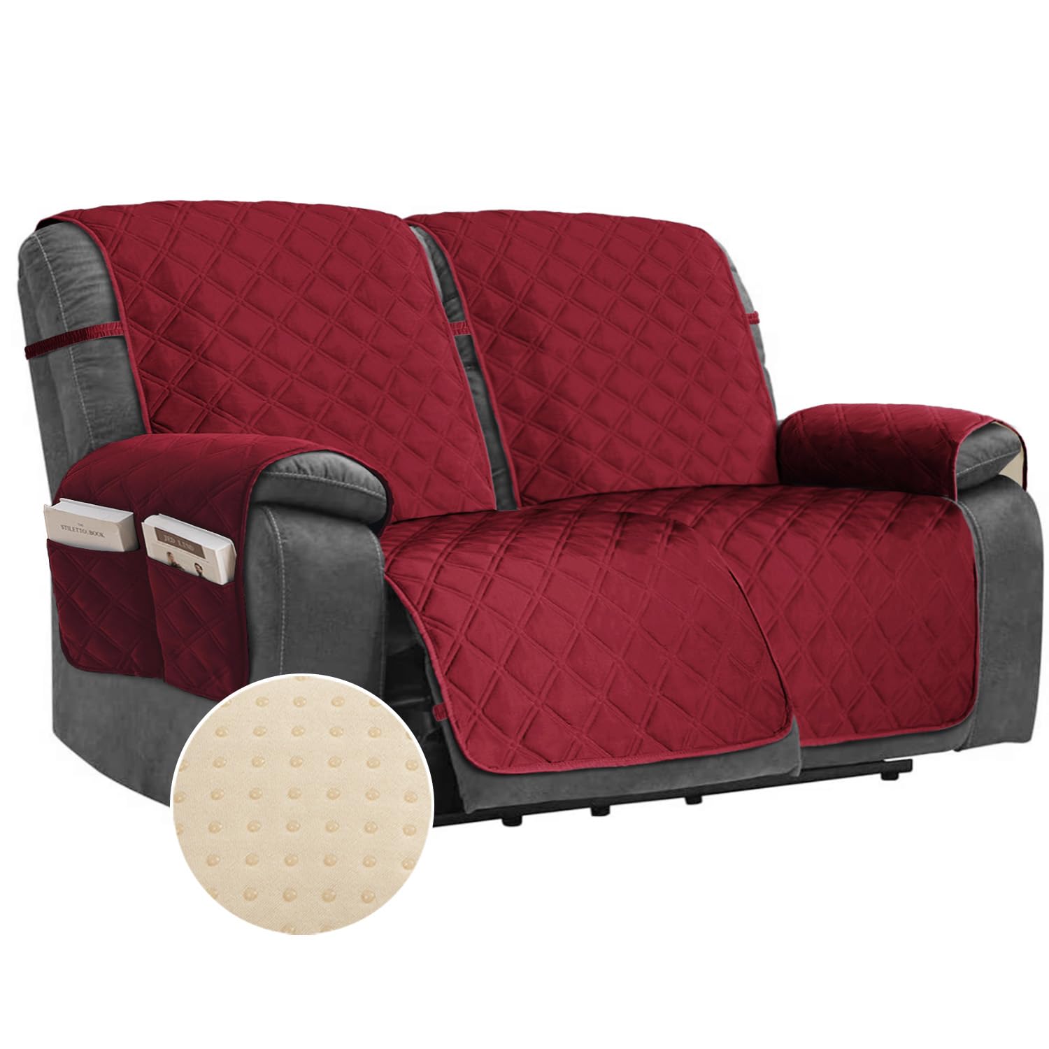 TOMORO Non-Slip Oversized Loveseat Recliner